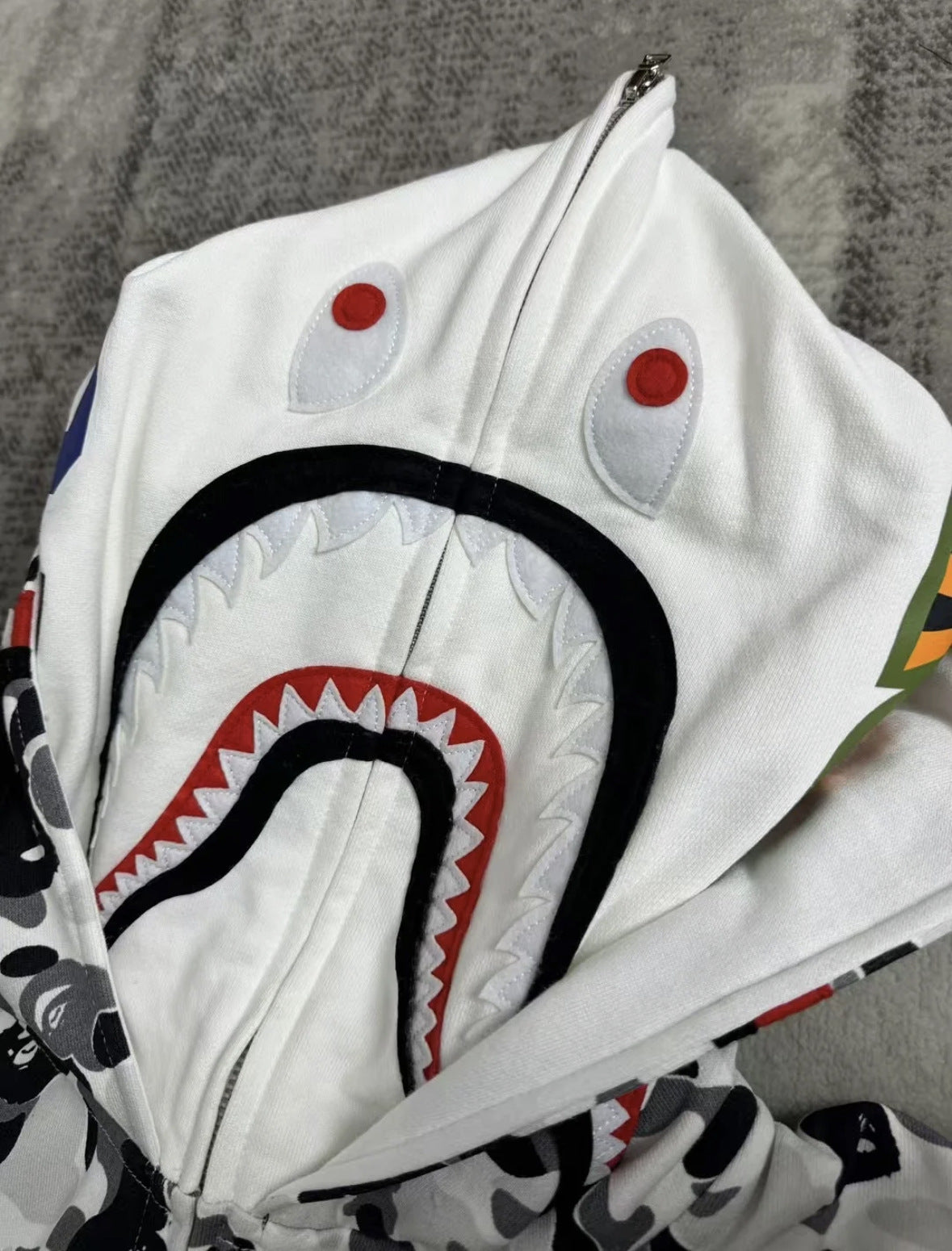 bape gray and white hoodies 100% cotton men hoodies