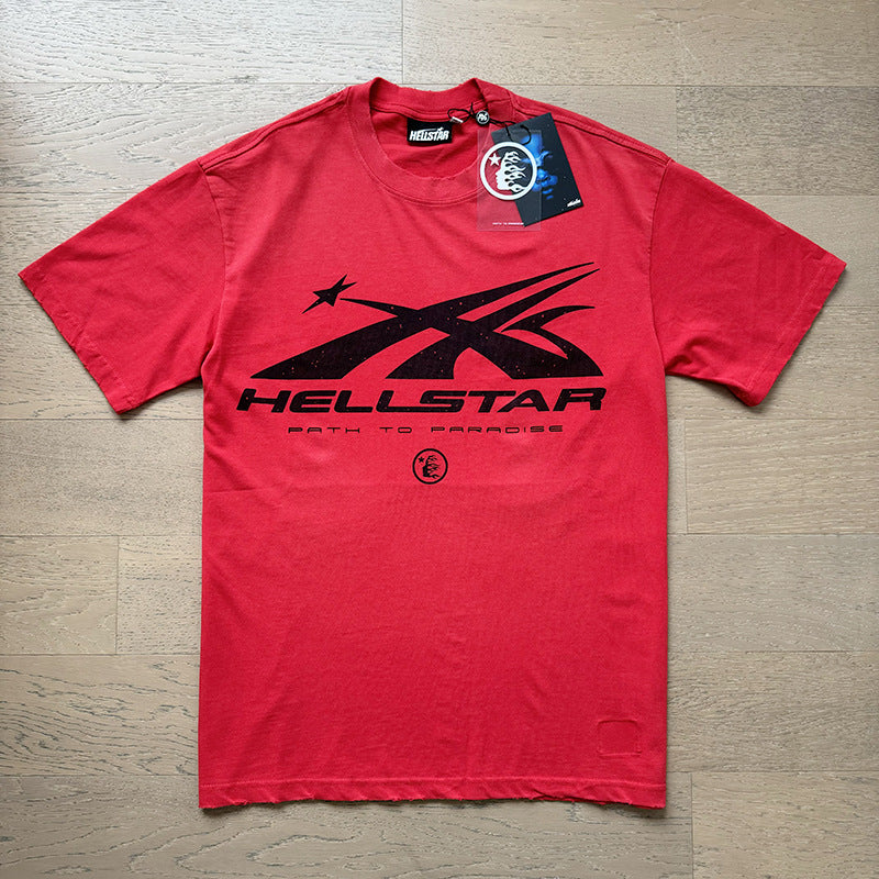 2024 SS Hell starLoose Pullover Short Sleeve T-shirt Green Less