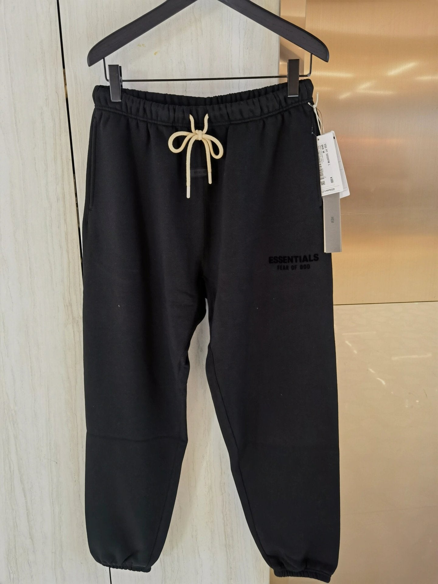 Ess*** Multi-Line Fog Silicone Letters Thickened Sports Casual Sweatpants Trousers