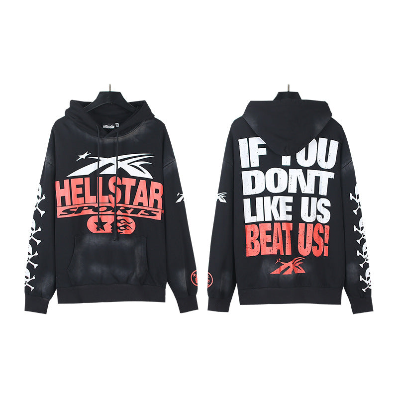 Hellstar Washed and Worn Hoodie Sweater Trousers Suit