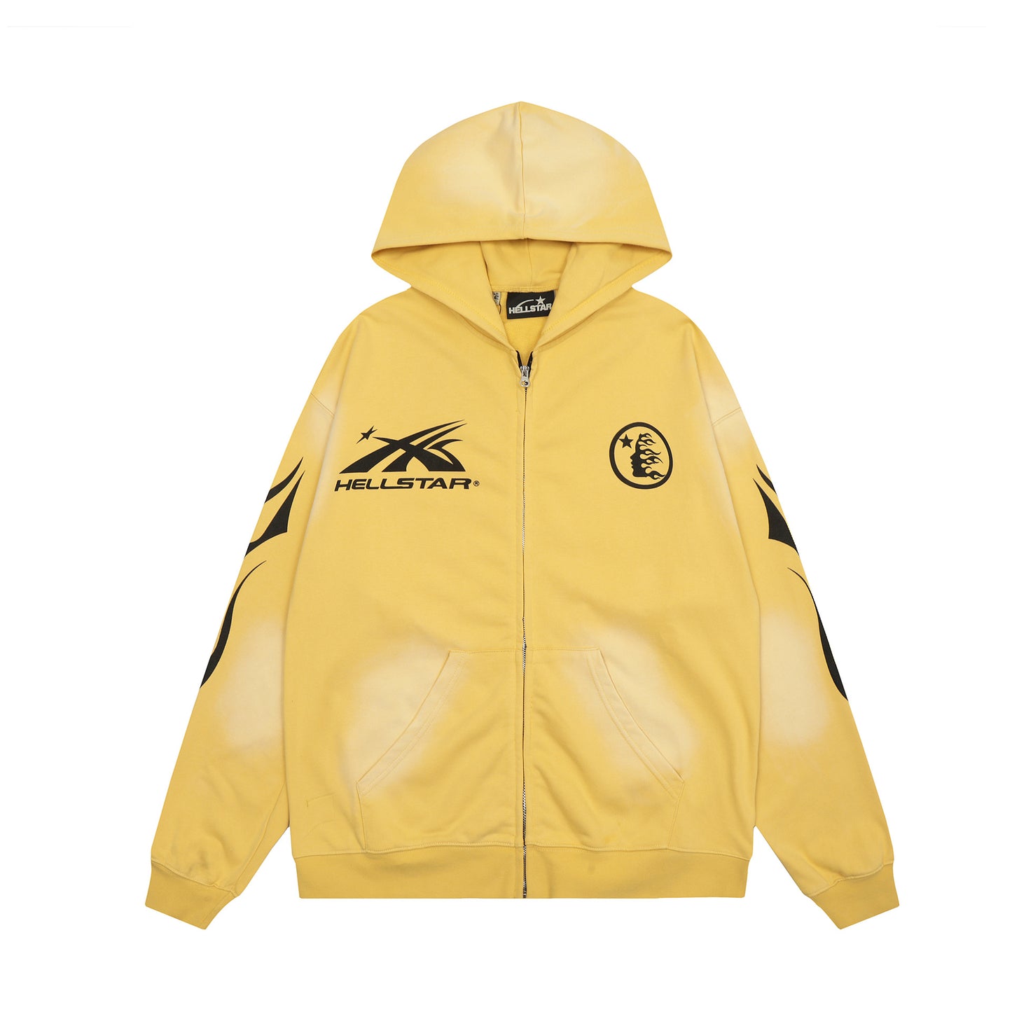 Part3-Hellstar Washed and Worn Hoodie Sweater Trousers Suit