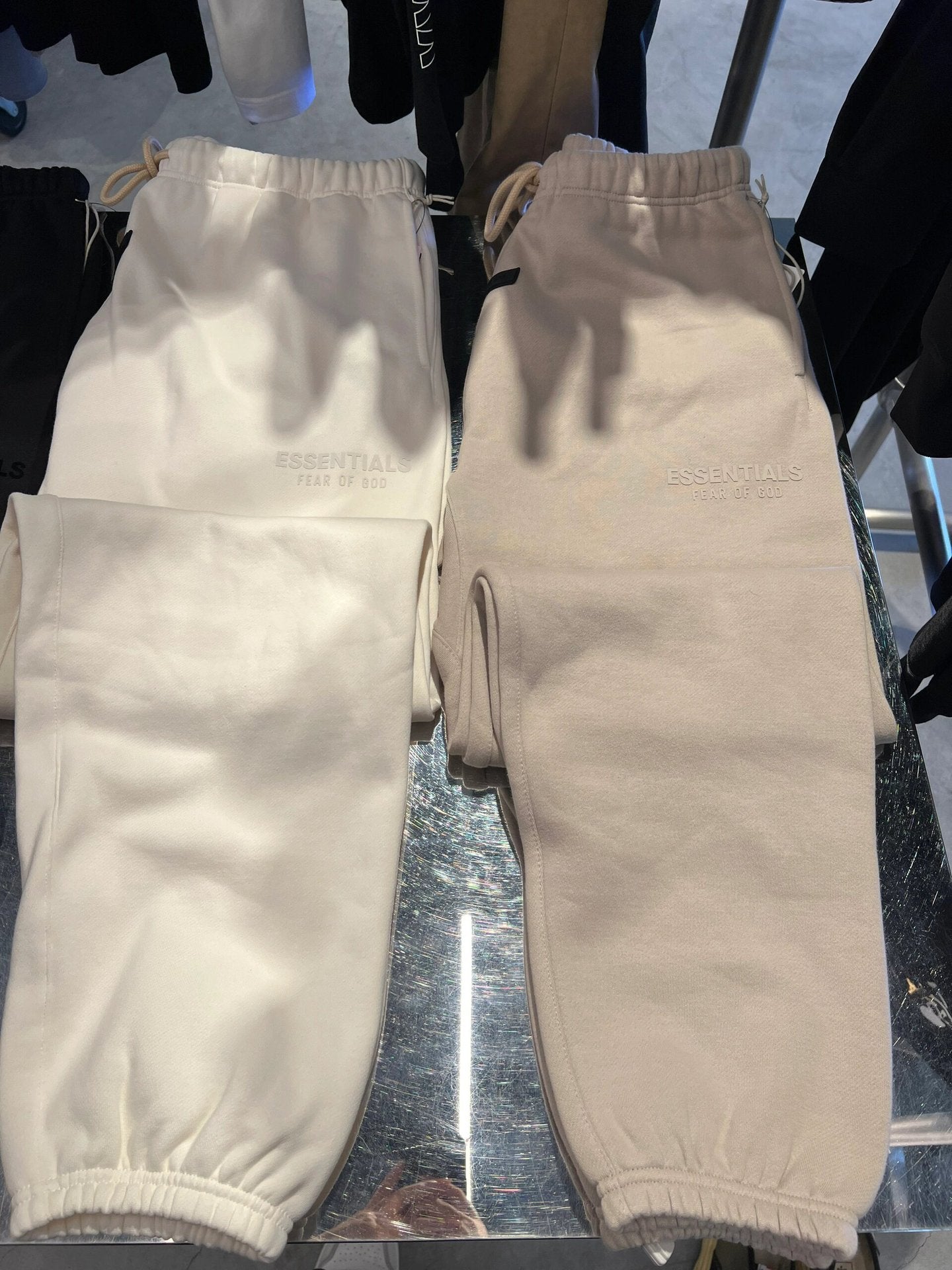 Ess*** Multi-Line Fog Silicone Letters Thickened Sports Casual Sweatpants Trousers