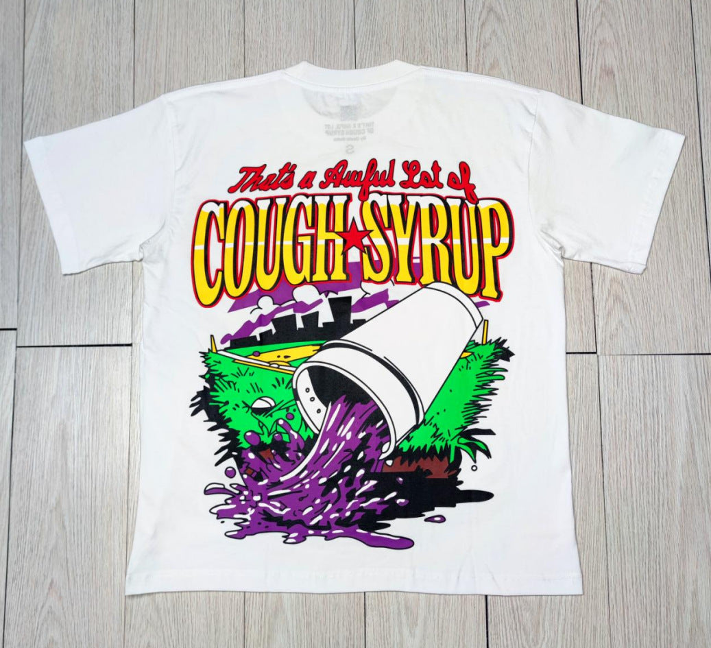 THAT'S AWFUL LOT OF COUGH SYRUP Crew Neck T-Shirt 100% Short Sleeve