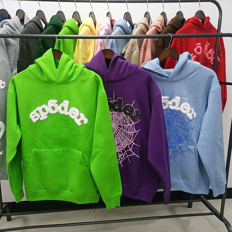 Top 430gsm Sp5der Hoodies 100% Cotton Hoodie for men and women