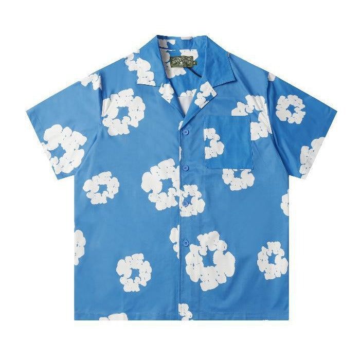 380gsm Denim tears Puff Print Sweatshirt and Sweatpants Casual Hoodie Men's and Women's Sports Suit