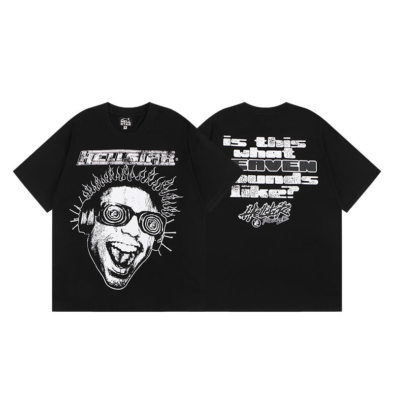 HS6001-1 Hellstar 100% cotton NFC short T shirt  for men