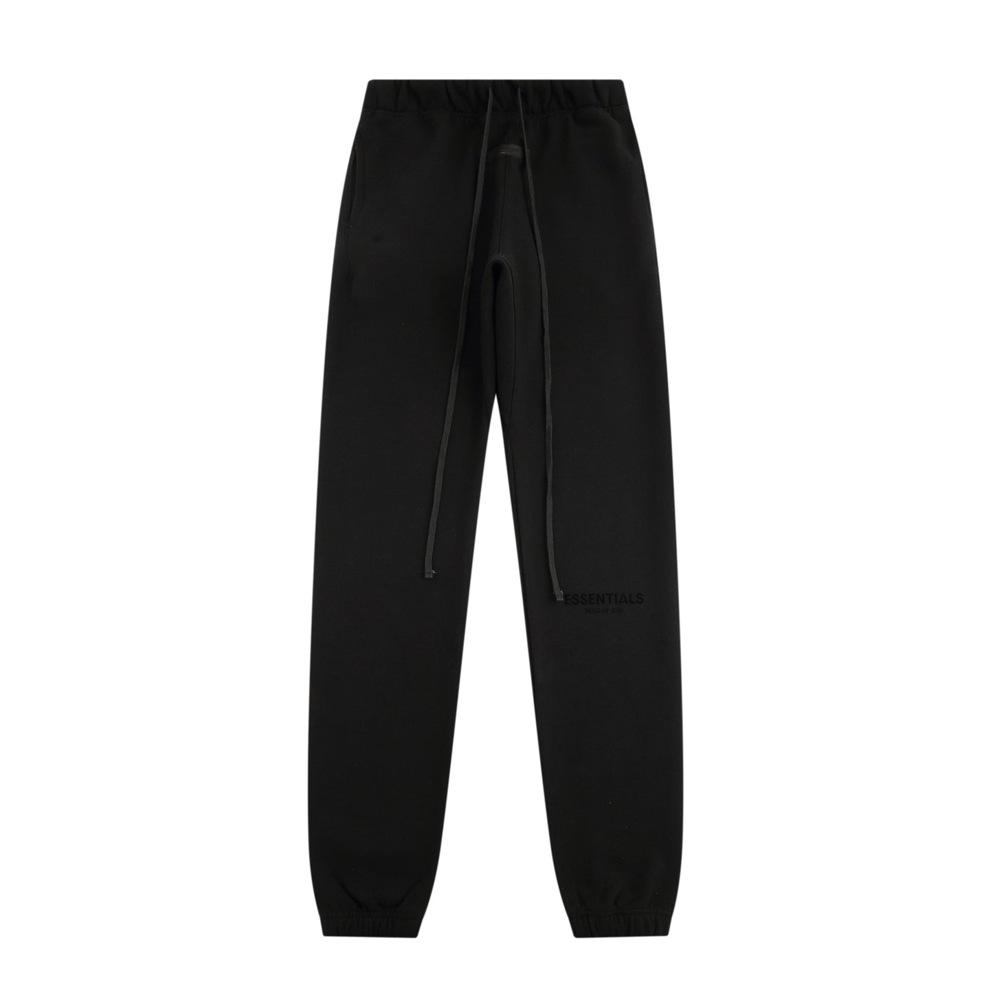 Top ESS **Fog Ankle-Tied Flocking Letter High Street Fleece-lined Loose Casual Sweatpants Trousers