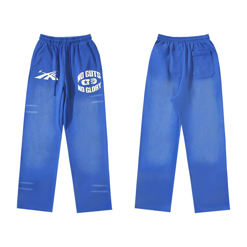 Part2-Hellstar Washed and Worn Hoodie Sweater Trousers Suit