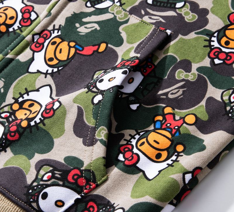 bape original 100% cotton hoodies for women and men