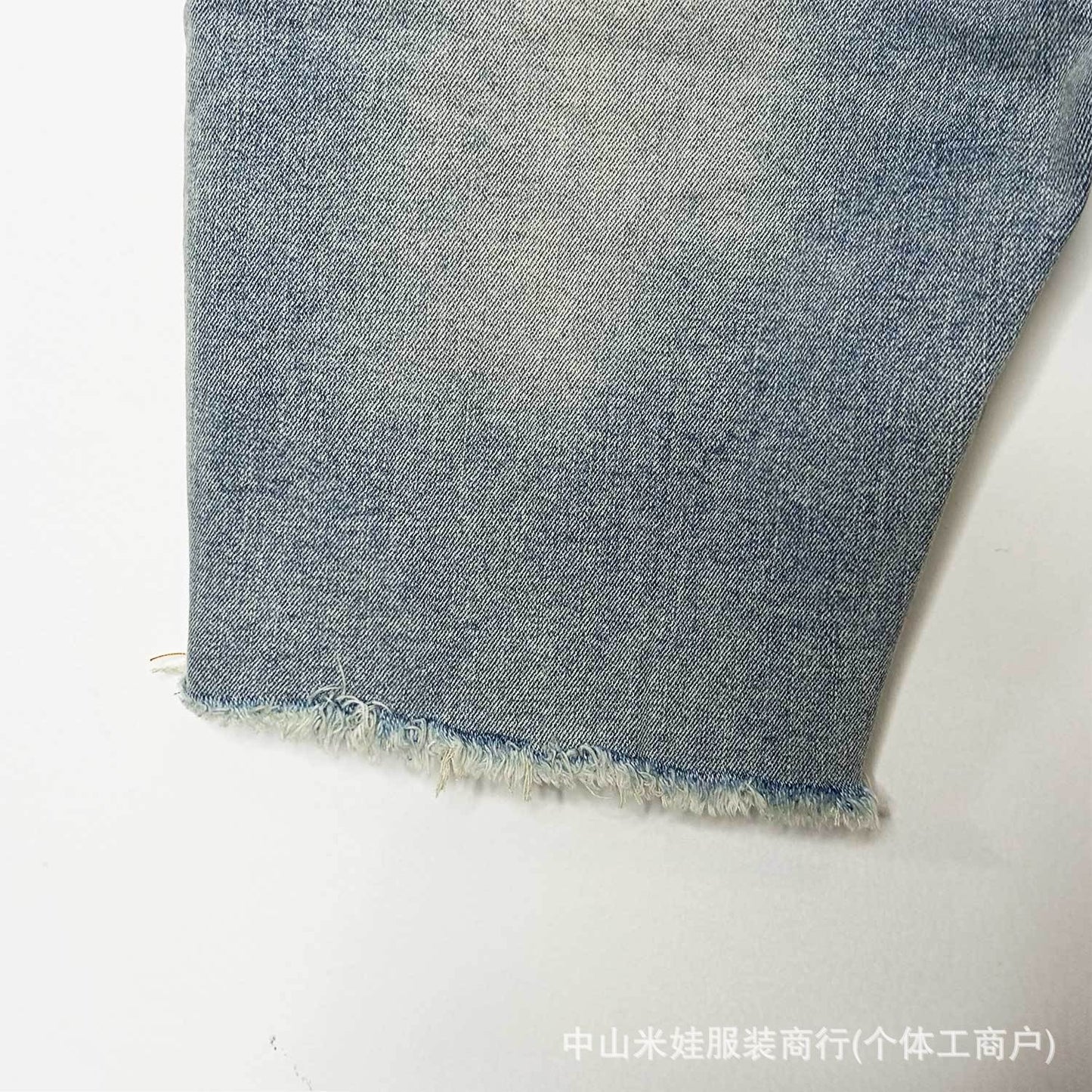 Purple Jeans Five-Point Loose Fit Versatile PU Ink-Splashed Denim Shorts