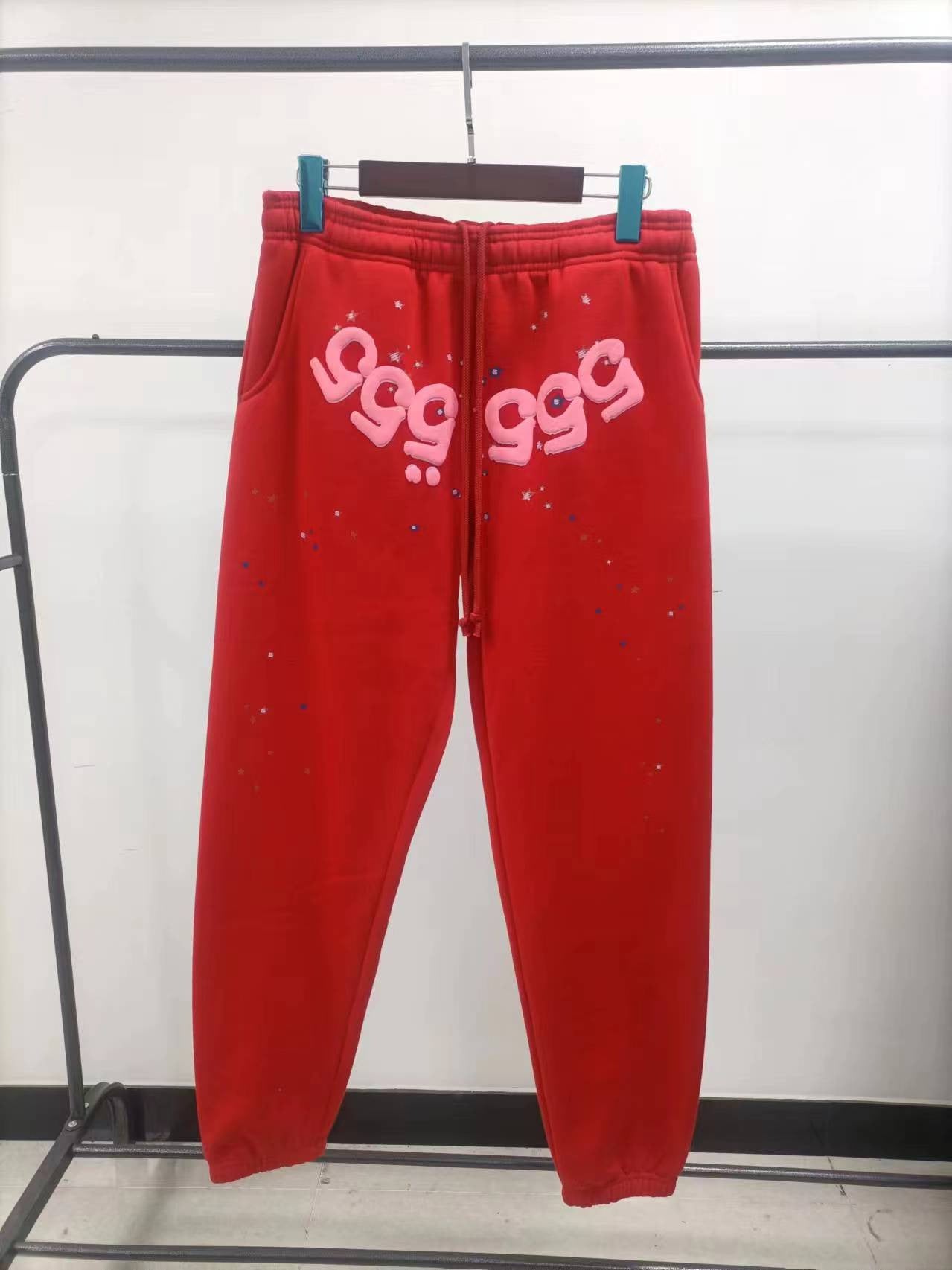 420 gsm 100% cotton spider sweater long pants sp5der