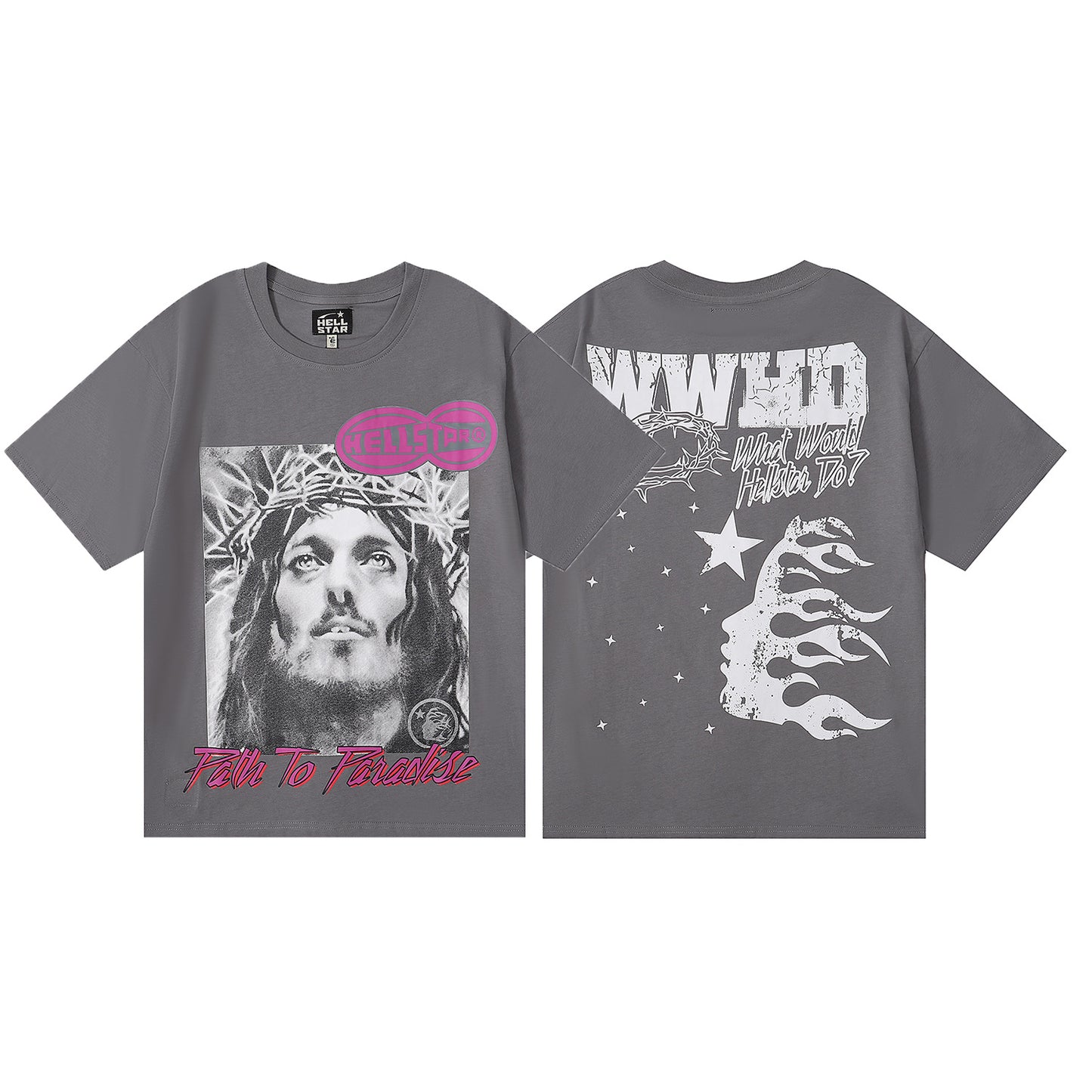 HS6001-1 Hellstar 100% cotton NFC short T shirt  for men