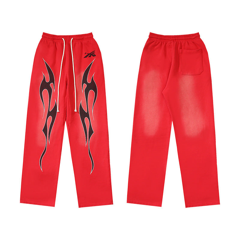 Part2-Hellstar Washed and Worn Hoodie Sweater Trousers Suit