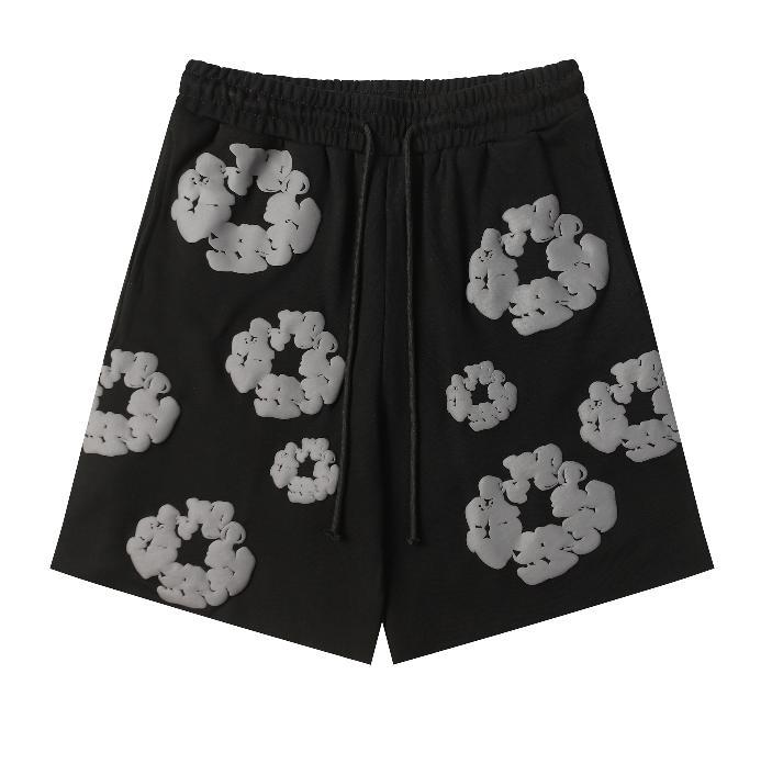 380gsm Denim tears Puff Print Sweatshirt and Sweatpants Casual Hoodie Men's and Women's Sports Suit