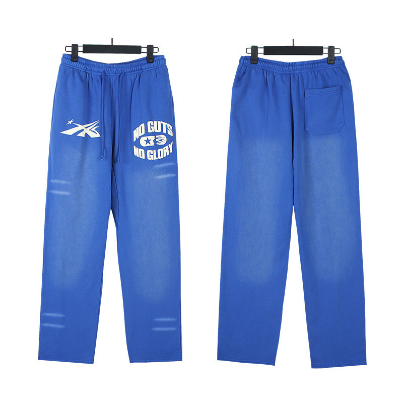 Part2-Hellstar Washed and Worn Hoodie Sweater Trousers Suit