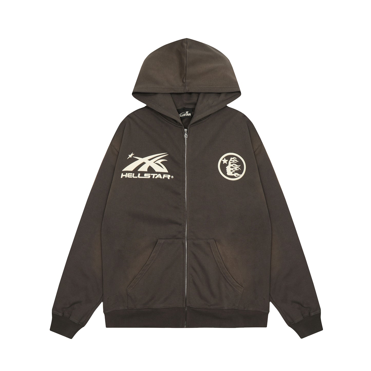 Part2-Hellstar Washed and Worn Hoodie Sweater Trousers Suit