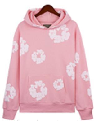 DENIMTEARS Kapok Foam Printed Trendy Brand Sweatshirt and Sweatpants Casual Hoodie Unisex Sports Set