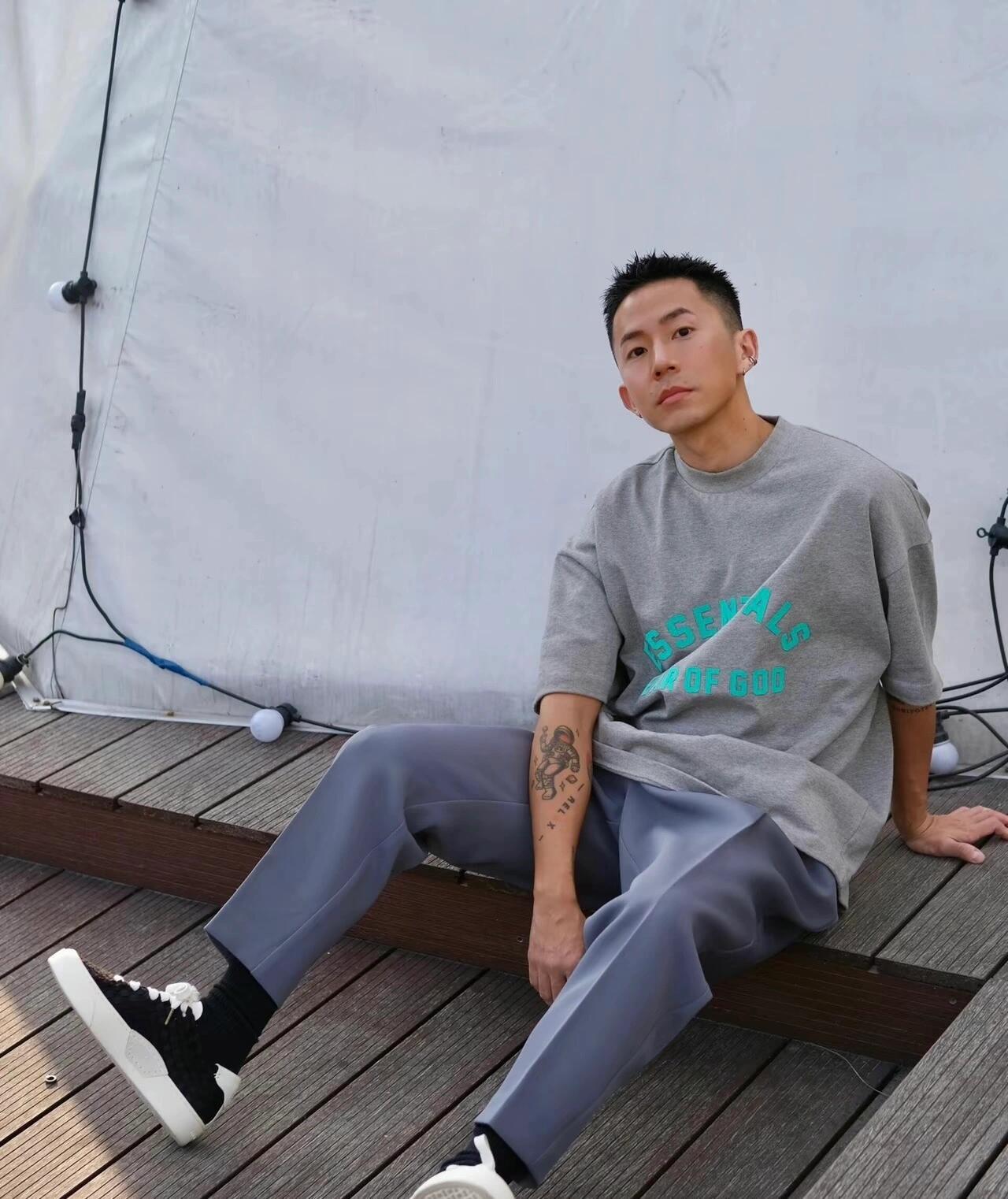 ESS **Half Arc 24ss Spring Silicone Letter 380gsm Heavy Crew Neck 100% Cotton Short Sleeve T-shirt