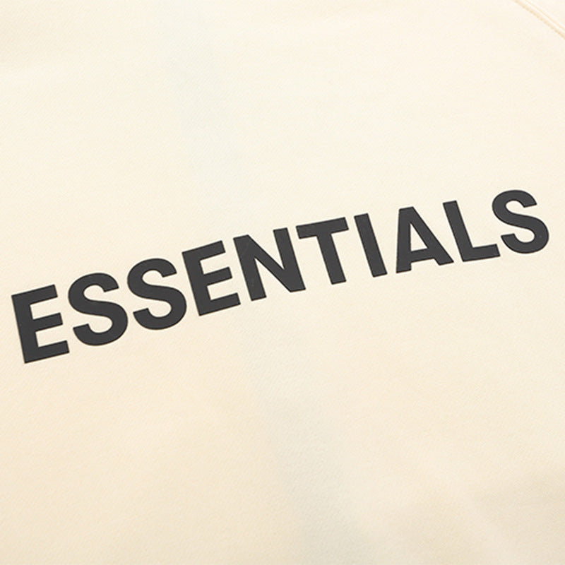 ESS Silicone Letter Zipper with Fleece Lining100% Cotton Hooded Sweater