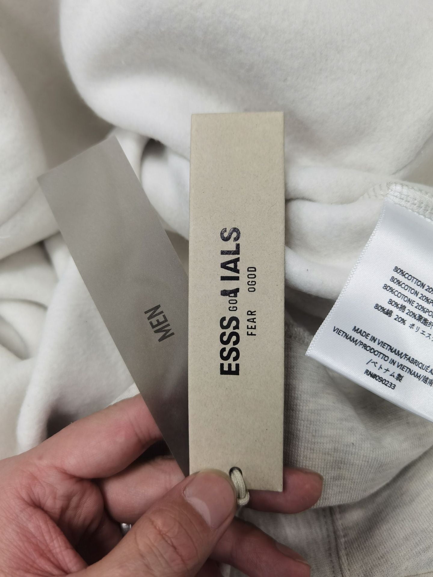 Top 1:1 Stock X Essentials Fog Fleece Thermal Hoodie Hoodie