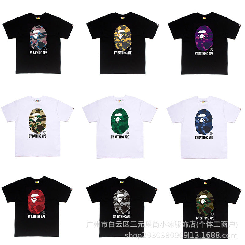 BP2002 Bape original quality 100% cotton street T shirt