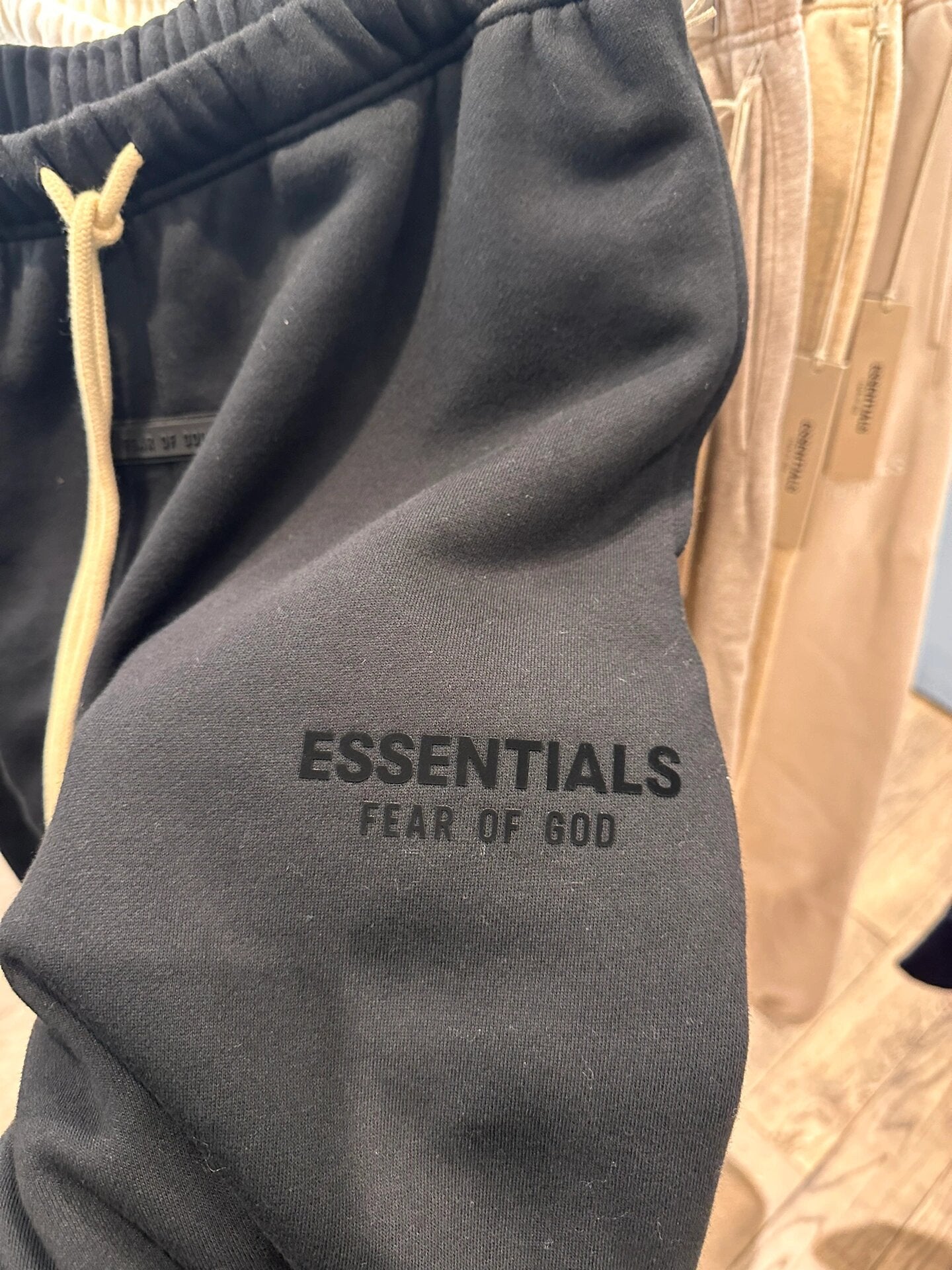 Ess*** Multi-Line Fog Silicone Letters Thickened Sports Casual Sweatpants Trousers