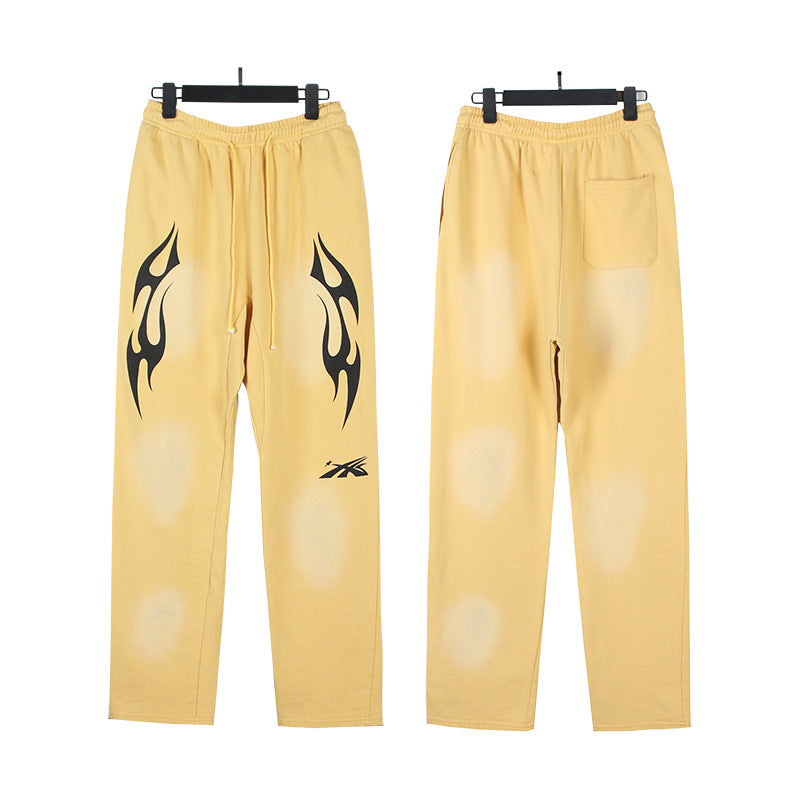 Part2-Hellstar Washed and Worn Hoodie Sweater Trousers Suit