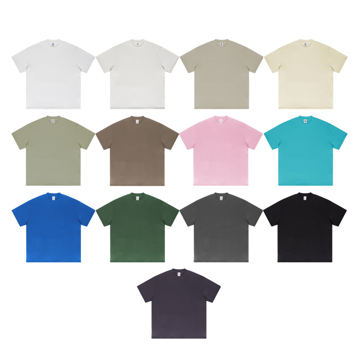 Be Men's 2024 Bashi Cotton T-shirt Heavy Loose Teen Short-Sleeved Men's T Summer Fashion Brand Short Sleeve T-shirt Men's