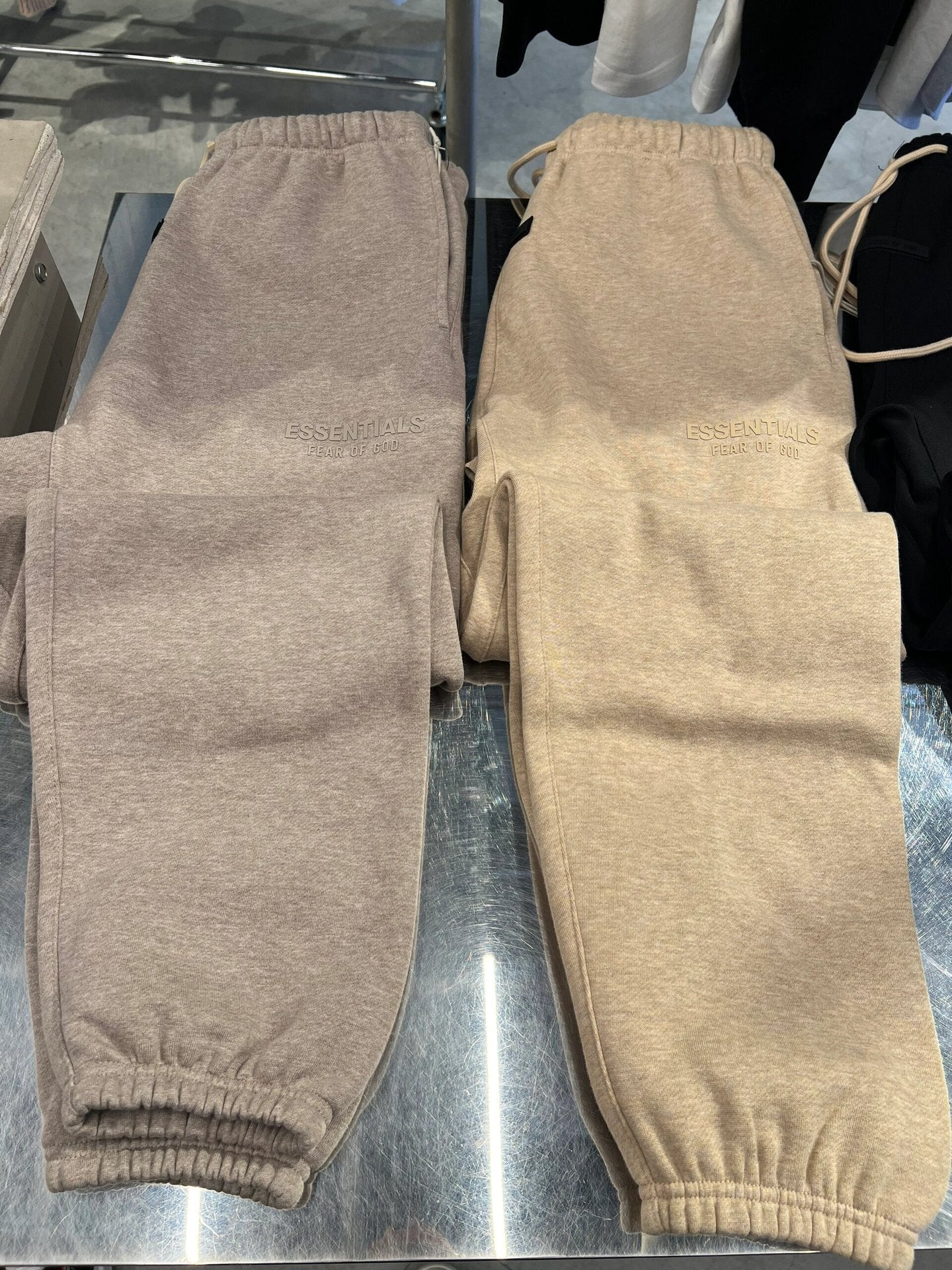 Ess*** Multi-Line Fog Silicone Letters Thickened Sports Casual Sweatpants Trousers