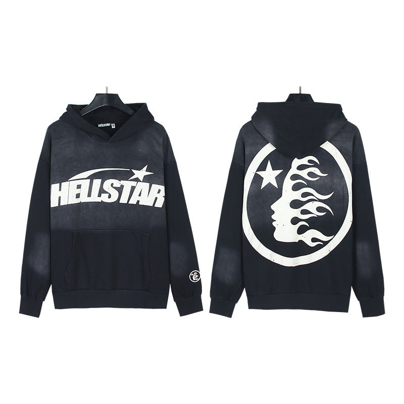 Part2-Hellstar Washed and Worn Hoodie Sweater Trousers Suit