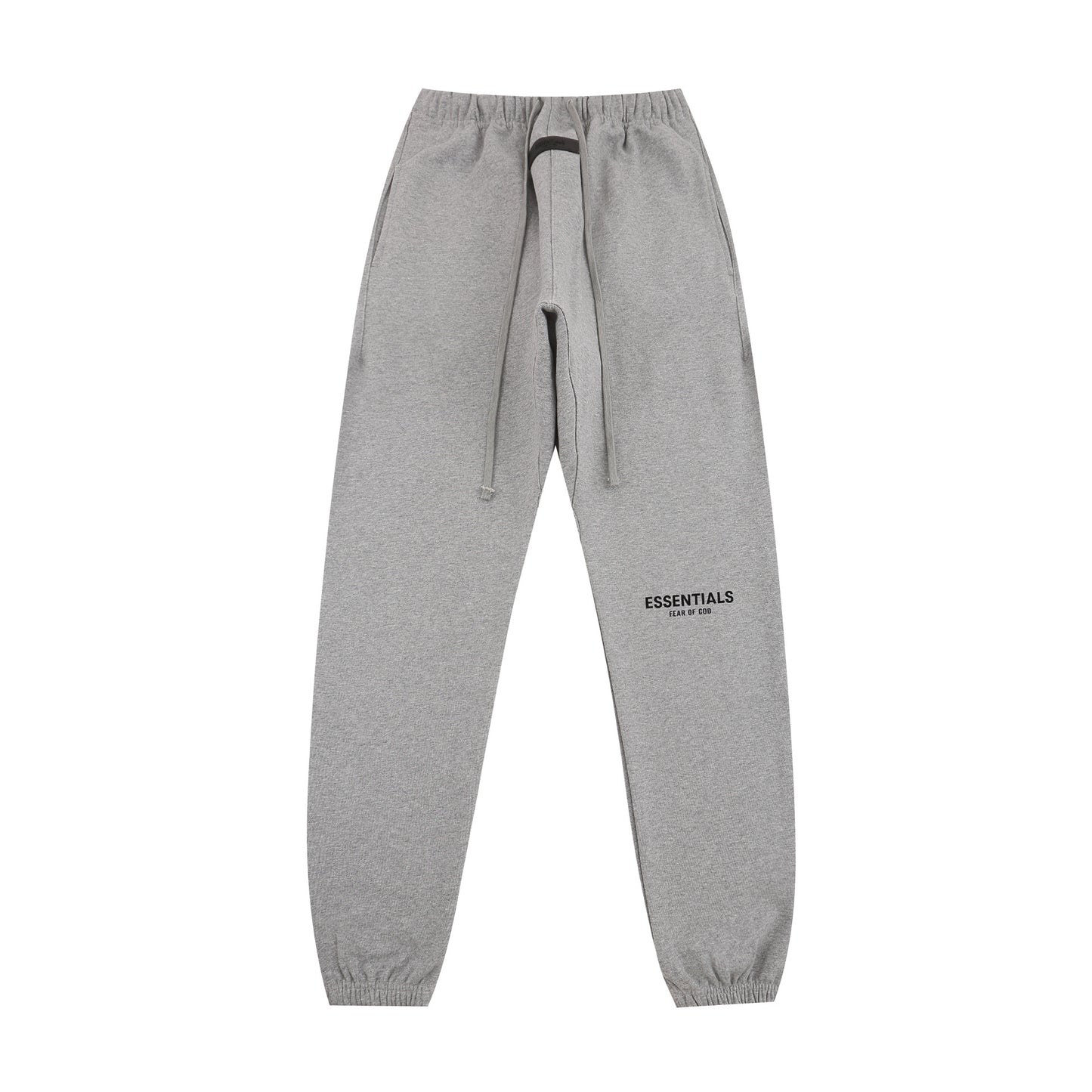 Top ESS **Fog Ankle-Tied Flocking Letter High Street Fleece-lined Loose Casual Sweatpants Trousers