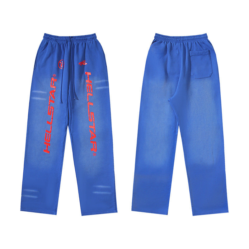 Hellstar Washed and Worn Hoodie Sweater Trousers Suit