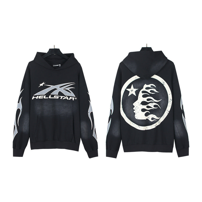 Hellstar Washed and Worn Hoodie Sweater Trousers Suit