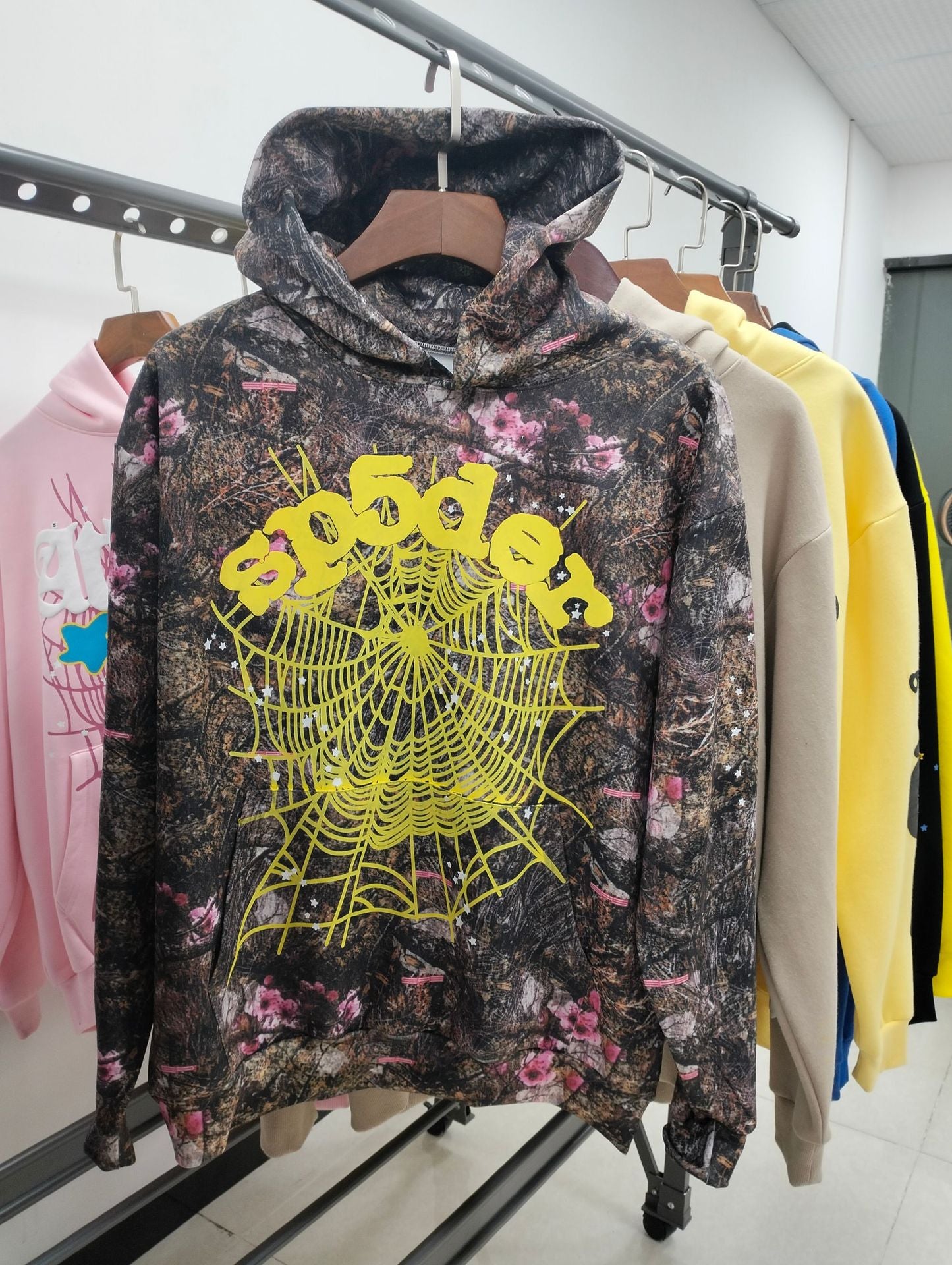 Top 430gsm Sp5der Hoodies 100% Cotton Hoodie for men and women