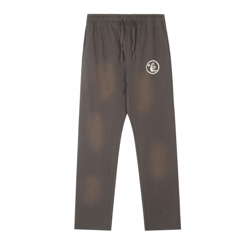 Part3-Hellstar Washed and Worn Hoodie Sweater Trousers Suit