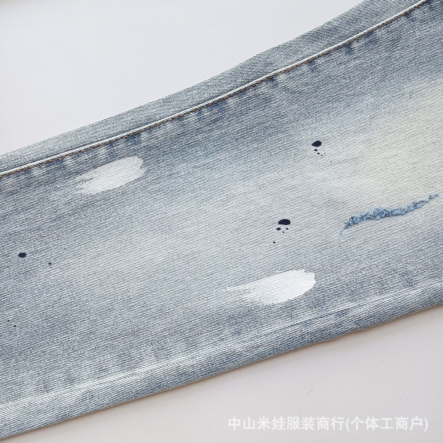 Pp6601 Purple Jeans American Style Hip Hop Ripped Jeans