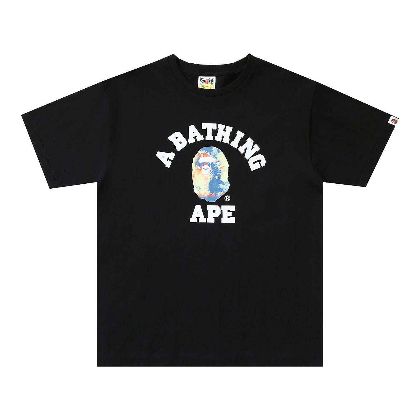 BP2001 Bape Original  Street Cotton Loose Couple Casual T-shirt Short Sleeve Shirt