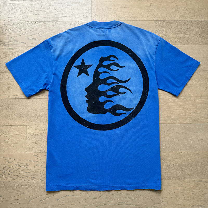 2024 SS Hell starLoose Pullover Short Sleeve T-shirt Green Less