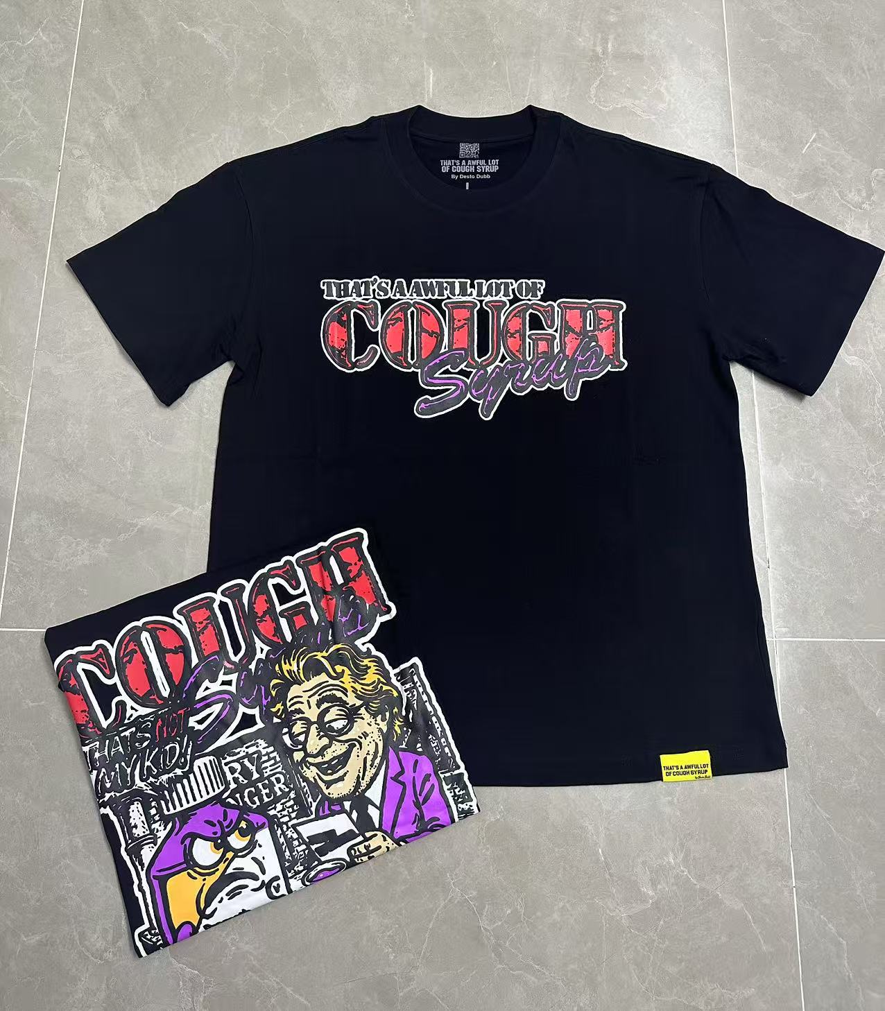 ALOCS 9001 THAT'S A AWFUL LOT OF COUGH SYRUP pure cotton T-shirt