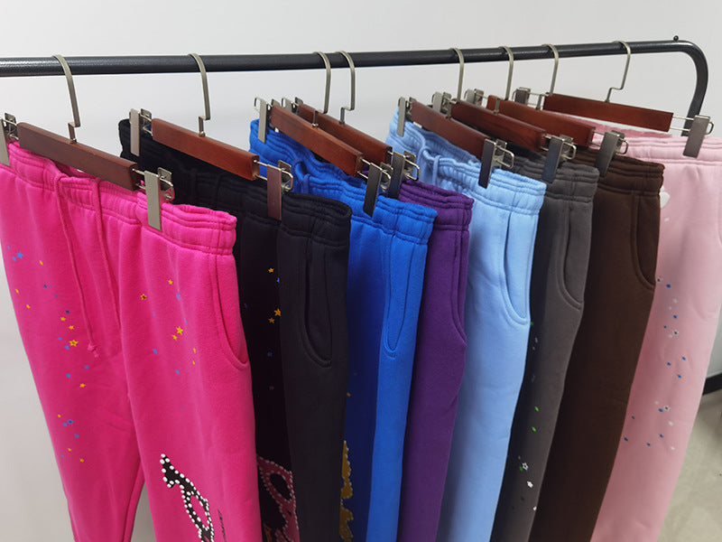 420 gsm 100% cotton spider sweater long pants sp5der