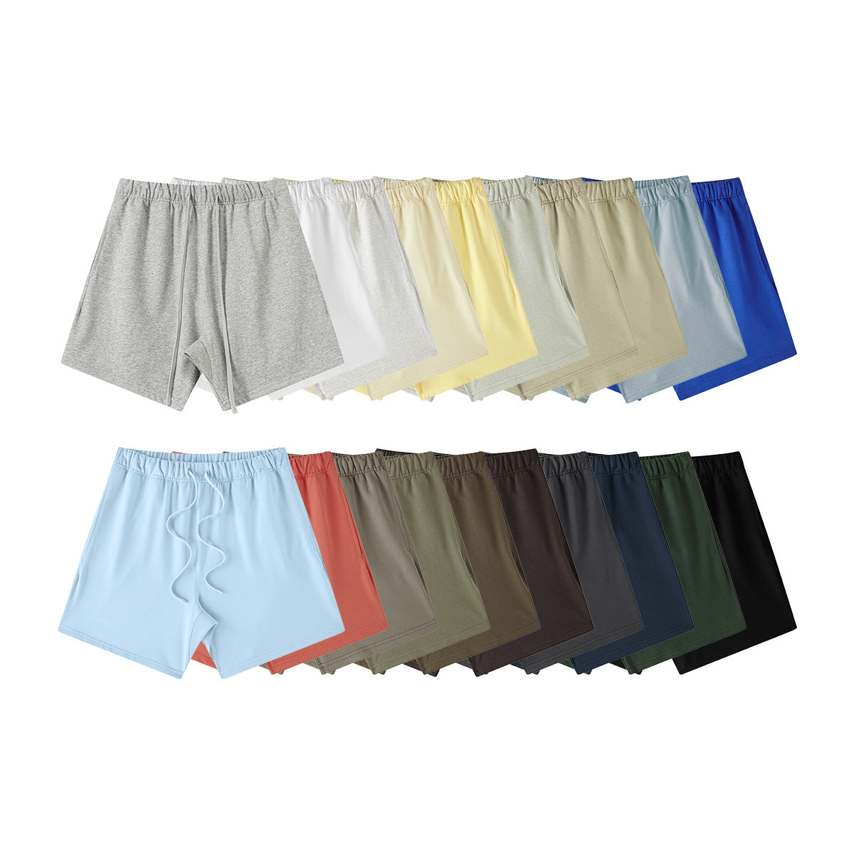 Be Men's 2024 Heavy Fog Teen Fashion Brand Men's Loose Cropped Pants Men's Sports Casual Shorts Summer