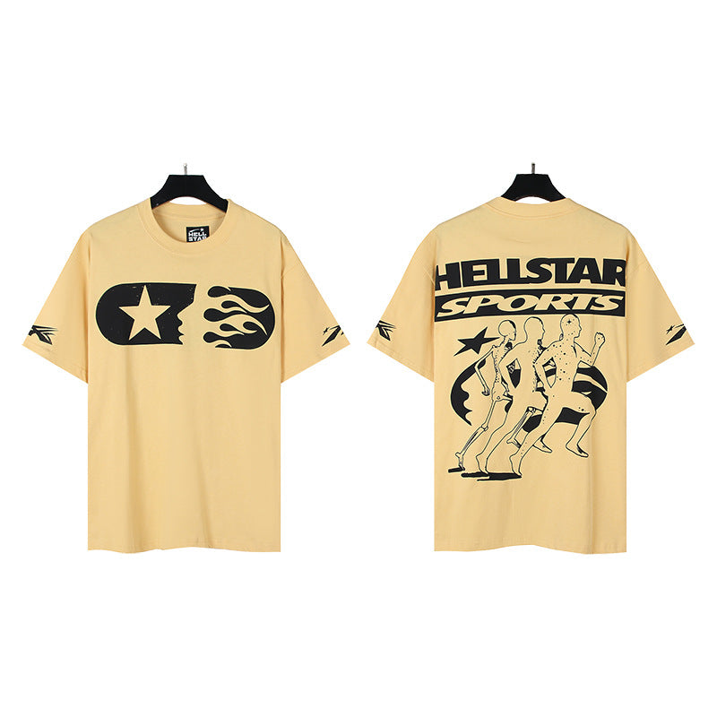 HS6001-1 Hellstar 100% cotton NFC short T shirt  for men