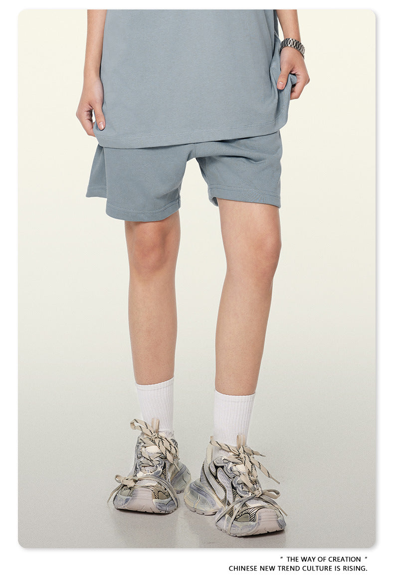 Be Men's 2024 Heavy Fog Teen Fashion Brand Men's Loose Cropped Pants Men's Sports Casual Shorts Summer