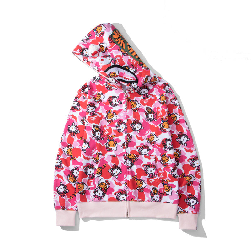 bape original 100% cotton hoodies for women and men