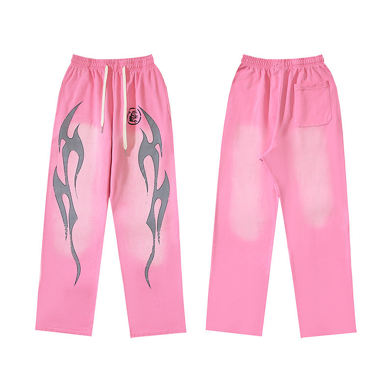 Part2-Hellstar Washed and Worn Hoodie Sweater Trousers Suit