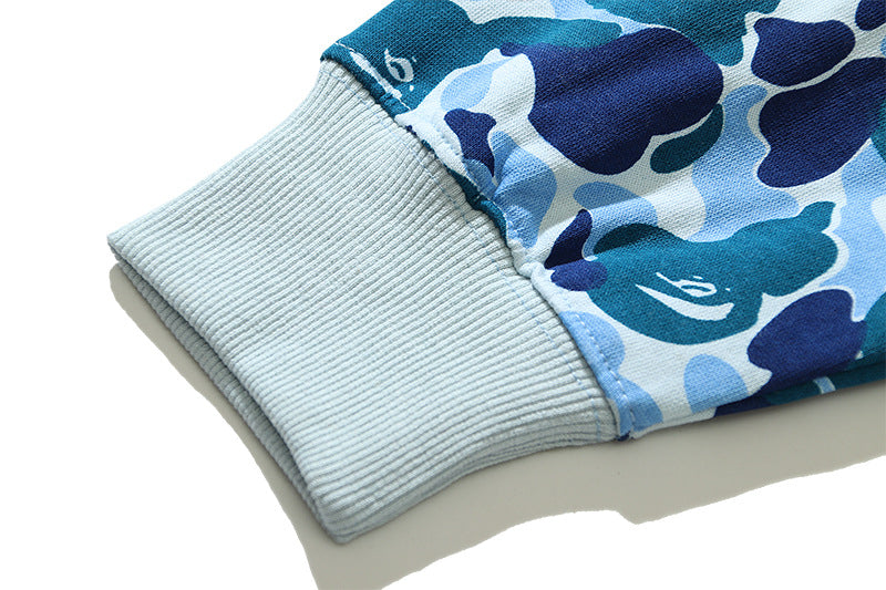 Bape Shark Head Classic Men's Sweatshirt Casual Loose Hooded Top Women's Jacket