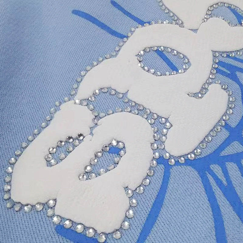 part2- 430gsm Sp5der Hoodies 100% Cotton Hoodie for men and women