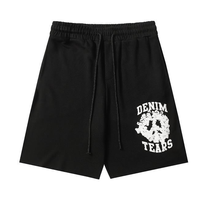 DENIMTEARS Kapok Foam Printed Trendy Brand Sweatshirt and Sweatpants Casual Hoodie Unisex Sports Set