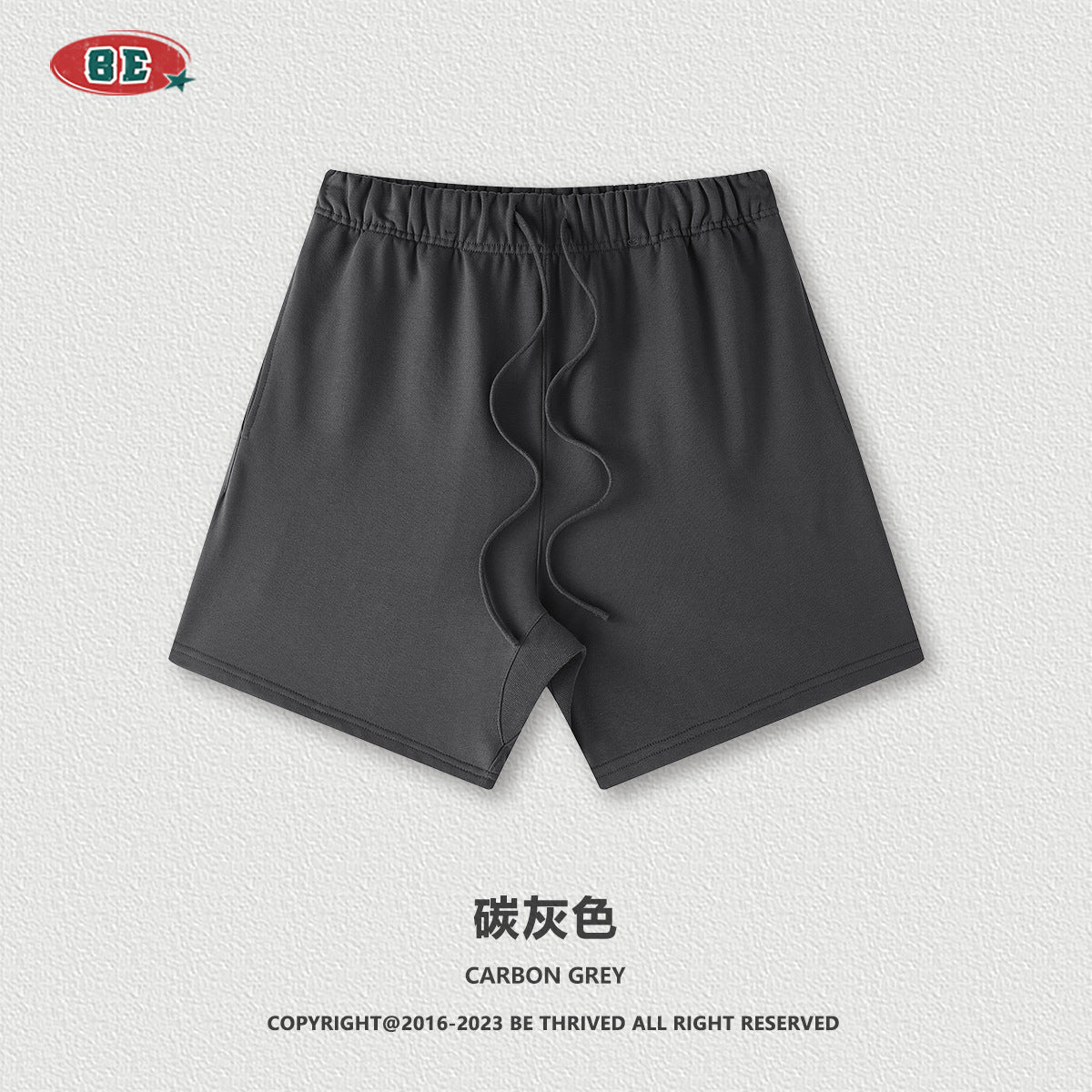 Be Men's 2024 Heavy Fog Teen Fashion Brand Men's Loose Cropped Pants Men's Sports Casual Shorts Summer