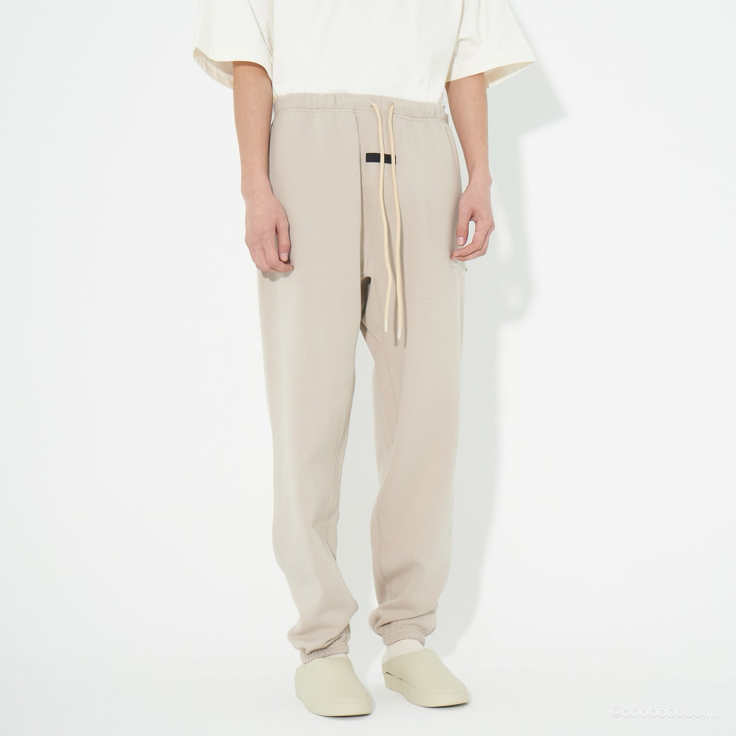 Ess*** Multi-Line Fog Silicone Letters Thickened Sports Casual Sweatpants Trousers